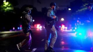 Getty Images Law enforcement officers respond following reports of gunfire near the White House in Washington, DC, US, on Saturday, May 23, 2026.