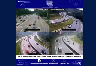 Traffic congestion began building up on several major highways nationwide as of 5pm today as Malaysians travelled during the Aidiladha holiday weekend, with slow-moving traffic reported along the eastbound Kuala Lumpur-Karak Expressway (KLK).- PIC CREDIT: FB/LembagaLebuhrayaMalaysia