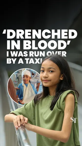 My family saw me 'drenched' in blood: Girl recalls being run over by a taxi when she was 9
