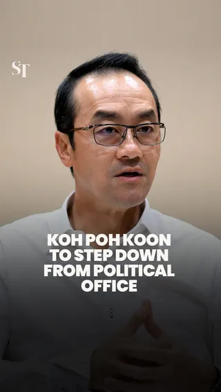 Koh Poh Koon to step down from political office due to family reasons