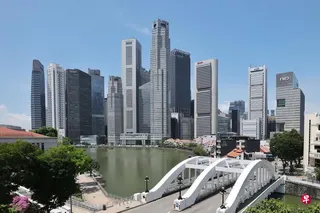 新加坡今年第一季经济同比增长6%，超出初步预估的4.6%。 （唐家鸿摄）