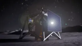 NASA A drawing of a drone in Nasa's MoonFall programme that will survey the South Pole