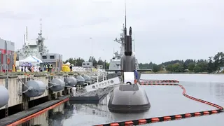 南韓島山安昌浩級潛艦前往加拿大訪問。（美聯社）