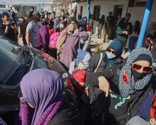 Family members of suspected Islamic State militants during a failed attempt to return to Australia from Syria in February.