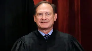 Supreme Court Associate Justice Samuel Alito standing in Washington D.C.