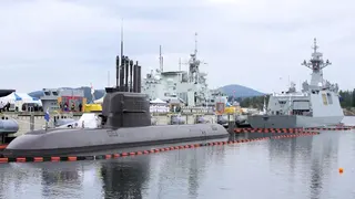 南韓島山安昌浩級潛艦前往加拿大訪問。（美聯社）
