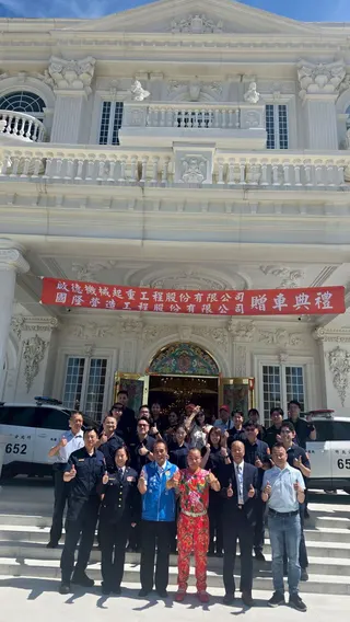 贈車儀式在啟德白金漢宮舉行。（圖／胡漢龑提供）