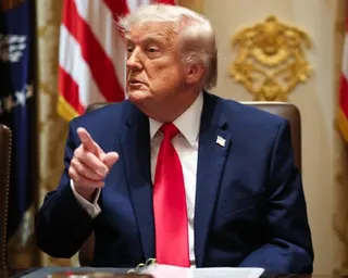Donald Trump took questions from reporters during a cabinet meeting on Wednesday