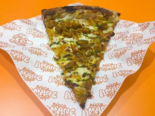 Butter Chicken Masala is a spicy, fragrant and creamy combination that works well with the softer pizza base.