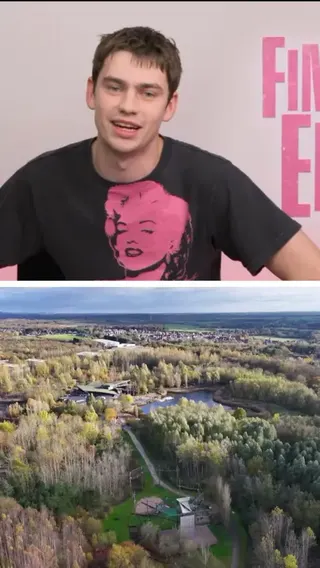 Actor Spike Fearn shares the screen with a landscape over Leicestershire.
