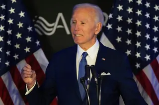 Former US president Joe Biden speaks a conference in Chicago in 2025. Earlier this month, Biden sought to intervene in the Heritage Foundation’s lawsuit against the Justice ​Department over the materials. Photo: AP