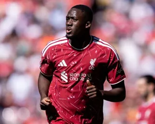Ibrahima Konaté in action for Liverpool against Brentford at Anfield last Sunday
