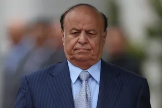 BERLIN, GERMANY - OCTOBER 04: Abdrabuh Mansur Hadi, President of the Republic of Yemen, arrives at the Chancellery to meet with German Chancellor Angela Merkel on October 4, 2012 in Berlin, Germany. President Hadi succeeds former Yemeni President Ali Abdullah Saleh following bloody uprisings in Yemen months ago. (Photo by Sean Gallup/Getty Images)