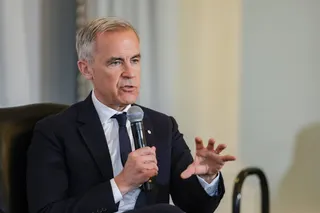 Canadian Prime Minister Mark Carney speaks to the Economic Club of New York on Thursday. Photo: Reuters