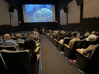 駐紐約台北經文處於5月20日與費城智庫外交政策研究所合辦「造山者」放映會現場。(...