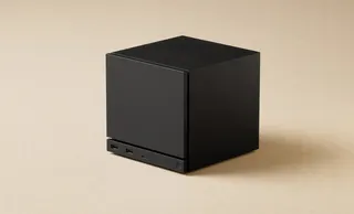 The Steam Machine at an angle.