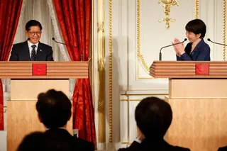 Philippine President Ferdinand Marcos Jr and Japanese Prime Minister Sanae Takaichi take part in a joint press conference in Tokyo May 28, 2026. — AFP pic
