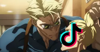 Jujutsu Kaisen's Nanami With Tiktok Logo