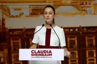 Mexican President-elect Claudia Sheinbaum holds a meeting with elected federal legislators