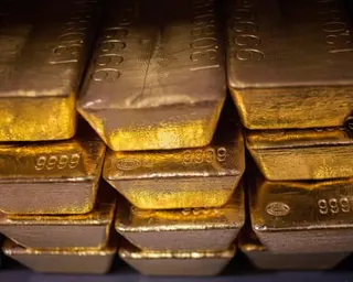 Stacked gold bars