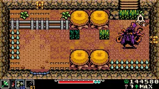 Mina the Hollower screenshot showing, in 8-bit style, an autumnal area