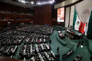 Legislators fill the lower house of Congress as the wait for the presidential inauguration ceremony of Andres Manuel Lopez Obrador, at the National Congress in Mexico City