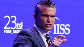 Reuters U.S. Secretary of Defense Pete Hegseth speaks at the IISS Shangri-La Dialogue security summit in Singapore, May 30, 2026