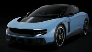 Ferrari A promotional image of the Ferrari Luce in light blue