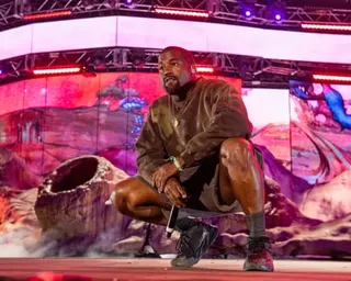 Kanye West on stage