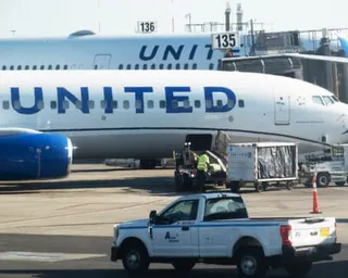 United planes at an airport.