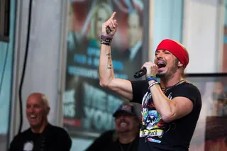 Singer Bret Michaels performs on ‘Fox & Friends All-American Summer Concert’ series in New York July 18, 2014. — Reuters pic
