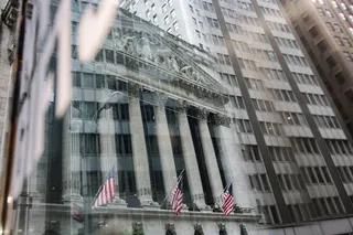 A view of the New York Stock Exchange (NYSE) in New York City