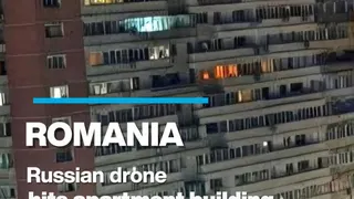 Romania: Russian drone hits apartment building