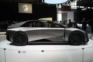A Toyota Motor Corp. Lexus LF-ZC electric concept vehicle in Beijing.