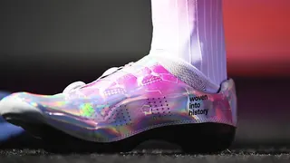 Jonas Vingegaard's cycling shoes on stage 21 of Giro d'Italia