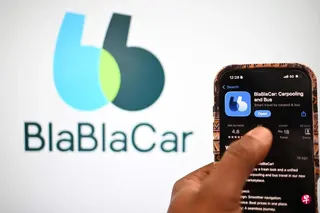 法国拼车平台BlaBlaCar说，随着能源成本飙升，今年又有60万名司机加入平台，比最初预期高出20%。 （法新社示意图）