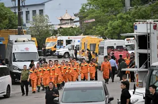 Rescuers work at the site following a gas explosion at Liushenyu coal mine in Qinyuan county, Shanxi province May 23, 2026. A mine shaft collapse during an ‌illegal mining operation in China’s south-western Yunnan province killed five people and injured one, ‌state media reported, days after the mine collapse in Shanxi. — cnsphoto/Reuters pic