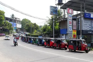 Vehicles queue at a fuel station in Ratnapura, Sri Lanka, March 2, 2026, amid supply concerns following the US‑Israel conflict with Iran. — Reuters pic