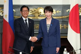 菲總統小馬可仕訪日，28日會日相高市早苗。（圖／美聯社）