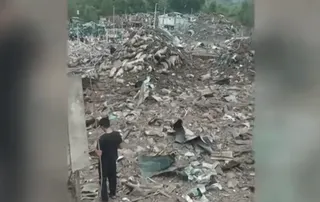 Myanmar explosion [Screengrab/Al Jazeera]