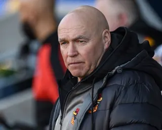 John Kear on the sidelines during a Challenge Cup match between London Broncos and Bradford Bulls in 2022