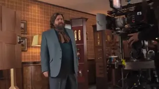 Matt Berry on the set of A Minecraft Movie Squared