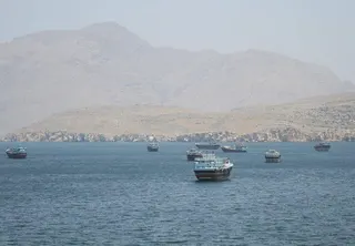 荷莫茲海峽。（路透）