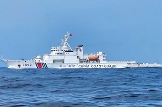 The Daishan has led a formation of coastguard vessels on enforcement patrols in waters east of Taiwan.  Photo: Handout