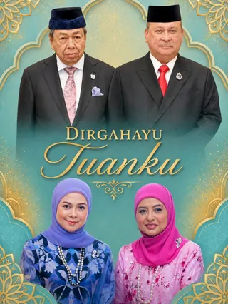 In conjunction with the King’s official birthday, Sultan Sharafuddin and the Tengku Permaisuri of Selangor, Tengku Permaisuri Norashikin, extended their congratulations to His Majesty today.-FB pic.