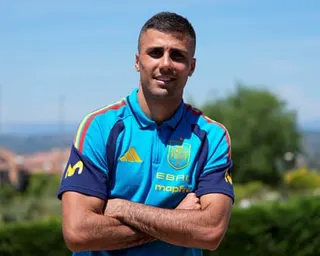 Rodri at Spain’s pre-World Cup training camp.