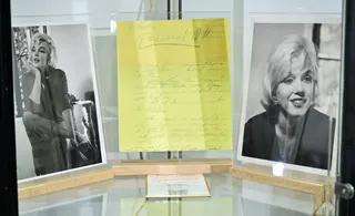 Handwritten notes by Monroe are part of the special event at Julien's Auctions