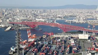 2019年6月25日拍摄的日本大阪。（图取自新华社）