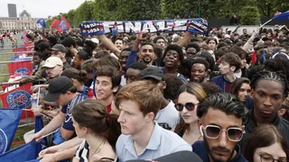 UEFA Champions League - Paris St Germain celebrate winning the UEFA Champions League Final