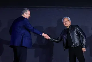 Arm執行長Rene Haas（左）2日於台北寒舍艾美酒店發表COMPUTEX ...